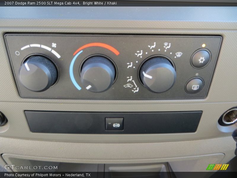 Bright White / Khaki 2007 Dodge Ram 2500 SLT Mega Cab 4x4