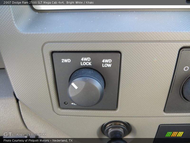 Bright White / Khaki 2007 Dodge Ram 2500 SLT Mega Cab 4x4