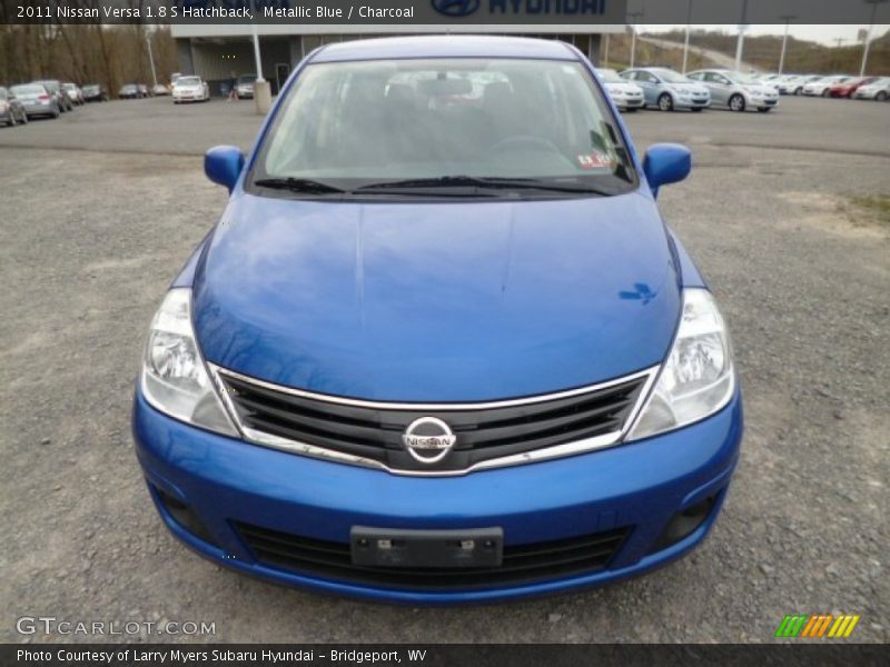 Metallic Blue / Charcoal 2011 Nissan Versa 1.8 S Hatchback