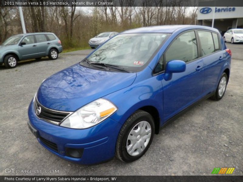 Metallic Blue / Charcoal 2011 Nissan Versa 1.8 S Hatchback