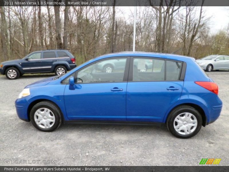Metallic Blue / Charcoal 2011 Nissan Versa 1.8 S Hatchback