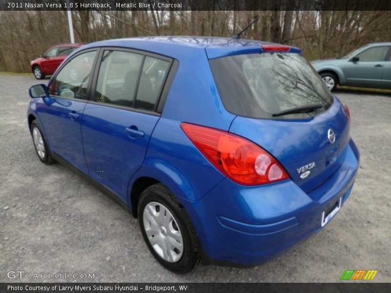 Metallic Blue / Charcoal 2011 Nissan Versa 1.8 S Hatchback
