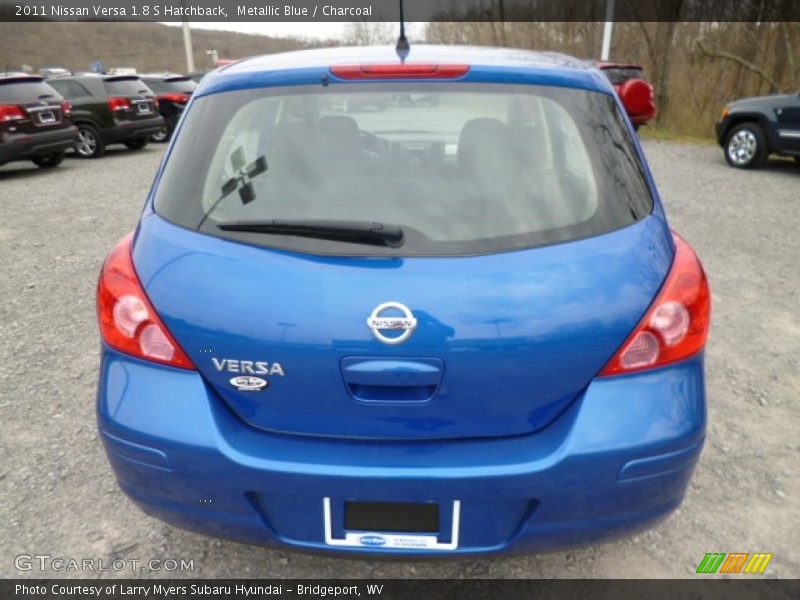 Metallic Blue / Charcoal 2011 Nissan Versa 1.8 S Hatchback