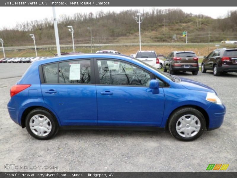 Metallic Blue / Charcoal 2011 Nissan Versa 1.8 S Hatchback