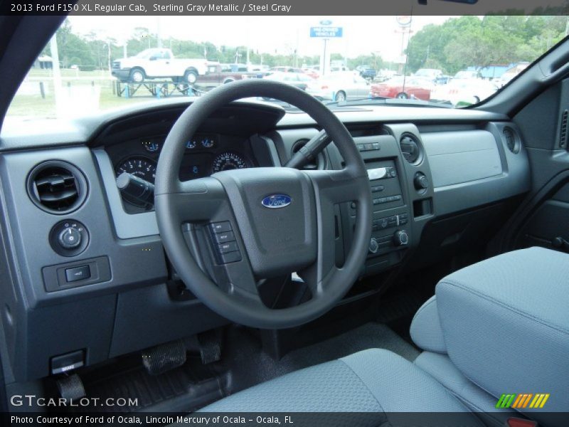 Sterling Gray Metallic / Steel Gray 2013 Ford F150 XL Regular Cab