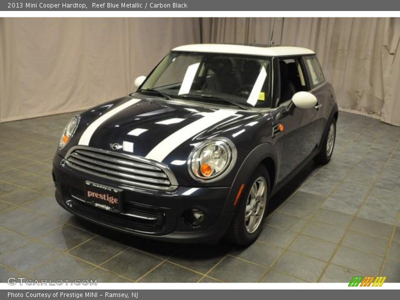 Reef Blue Metallic / Carbon Black 2013 Mini Cooper Hardtop