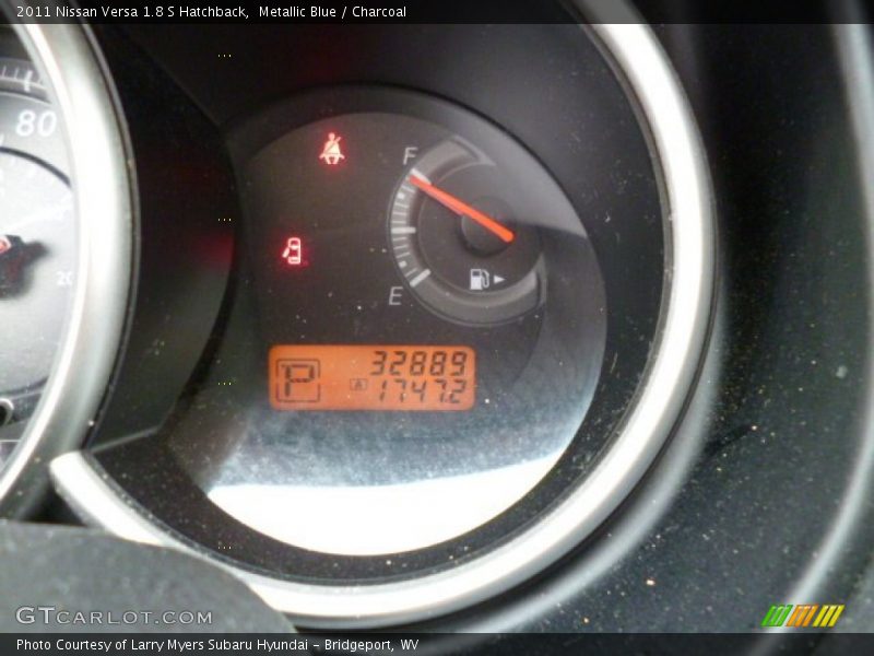 Metallic Blue / Charcoal 2011 Nissan Versa 1.8 S Hatchback
