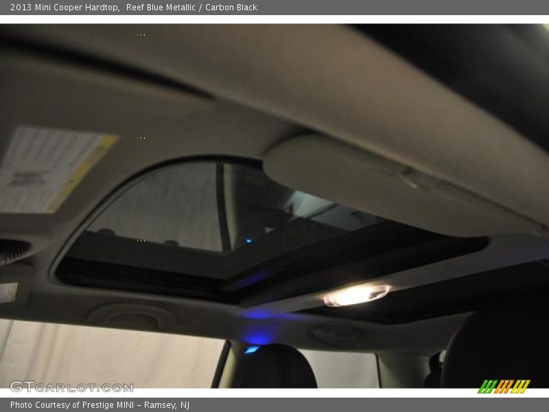 Reef Blue Metallic / Carbon Black 2013 Mini Cooper Hardtop
