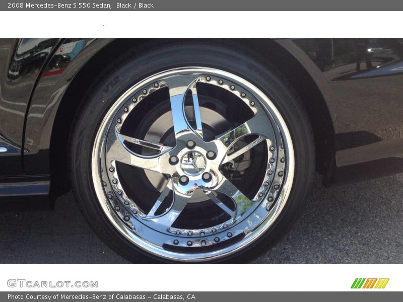 Black / Black 2008 Mercedes-Benz S 550 Sedan