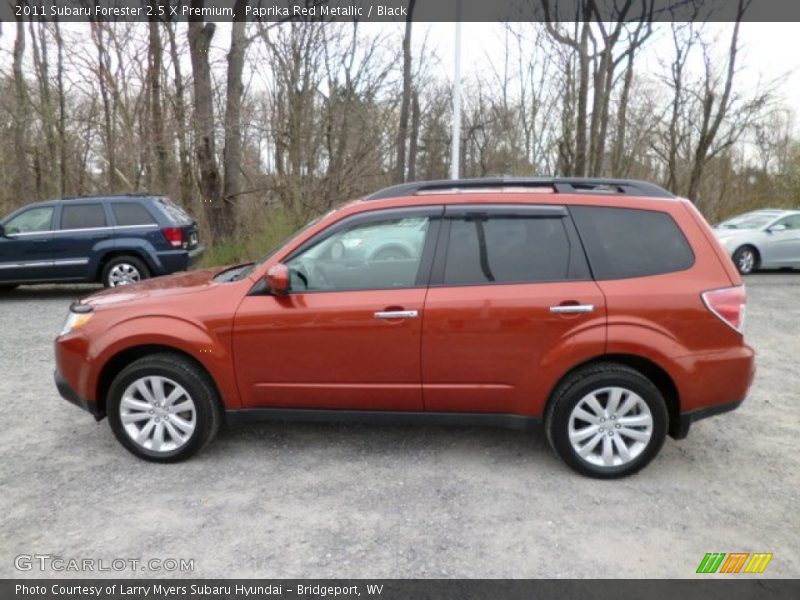 Paprika Red Metallic / Black 2011 Subaru Forester 2.5 X Premium