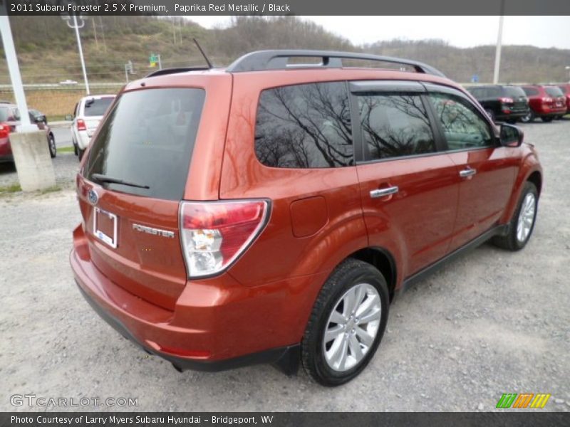 Paprika Red Metallic / Black 2011 Subaru Forester 2.5 X Premium