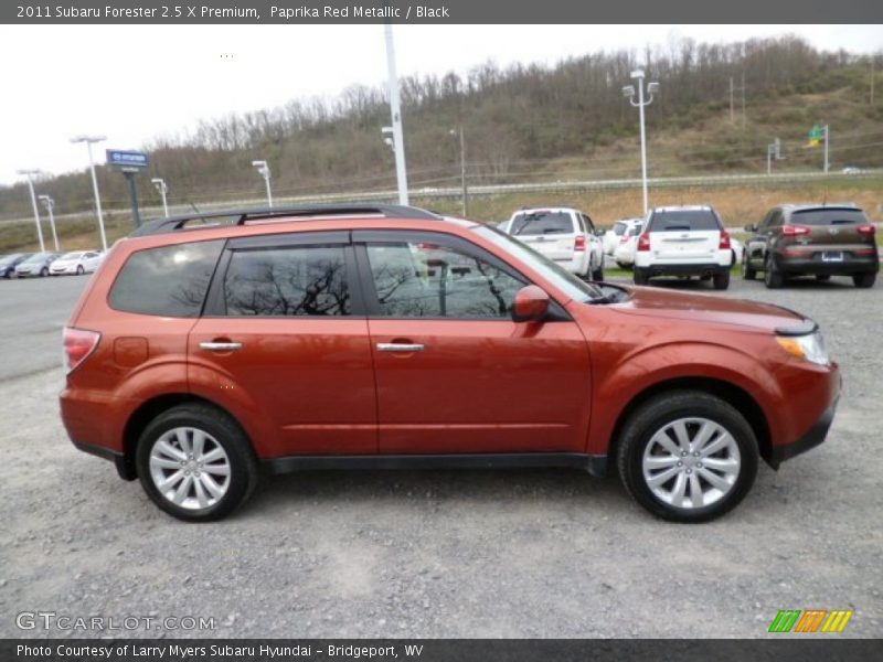 Paprika Red Metallic / Black 2011 Subaru Forester 2.5 X Premium