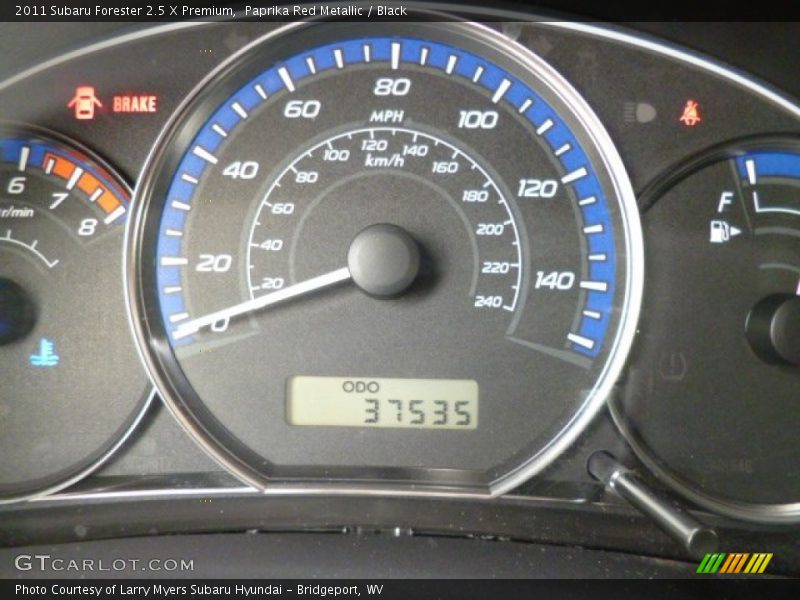 Paprika Red Metallic / Black 2011 Subaru Forester 2.5 X Premium