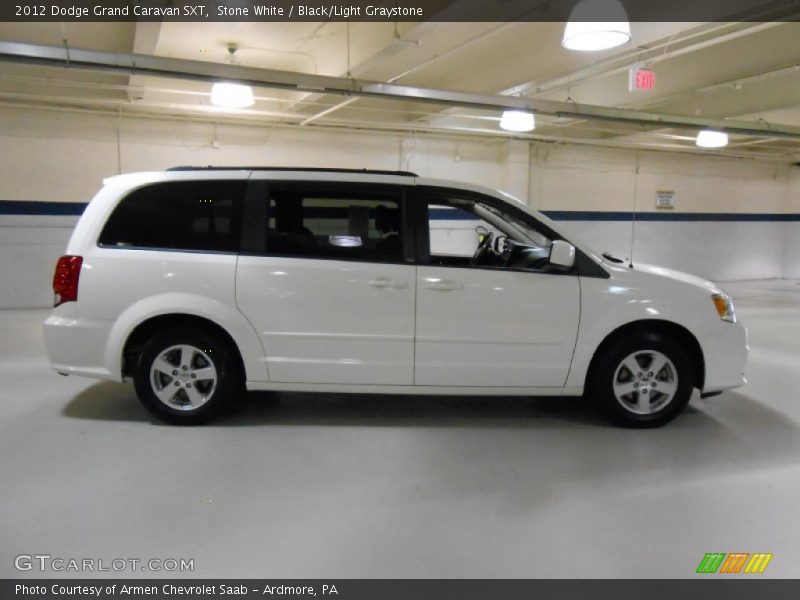 Stone White / Black/Light Graystone 2012 Dodge Grand Caravan SXT