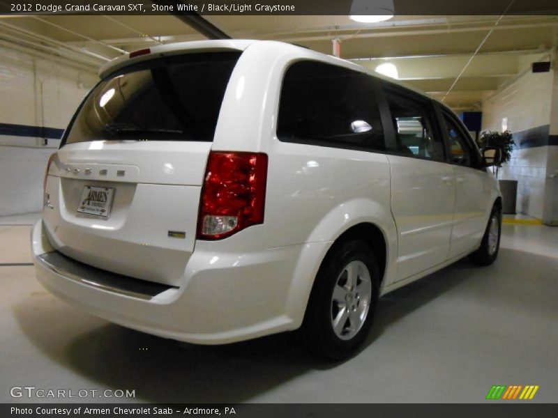 Stone White / Black/Light Graystone 2012 Dodge Grand Caravan SXT