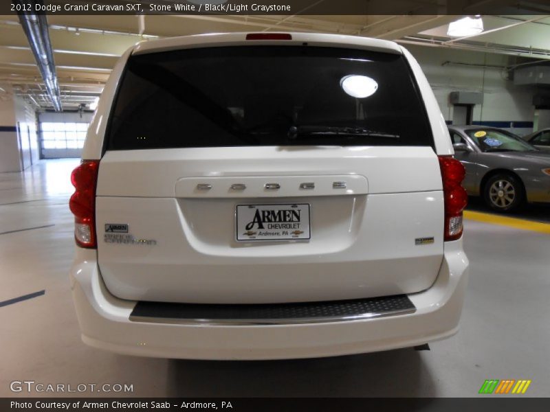 Stone White / Black/Light Graystone 2012 Dodge Grand Caravan SXT
