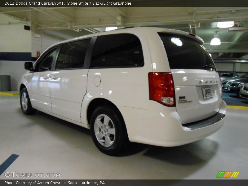 Stone White / Black/Light Graystone 2012 Dodge Grand Caravan SXT