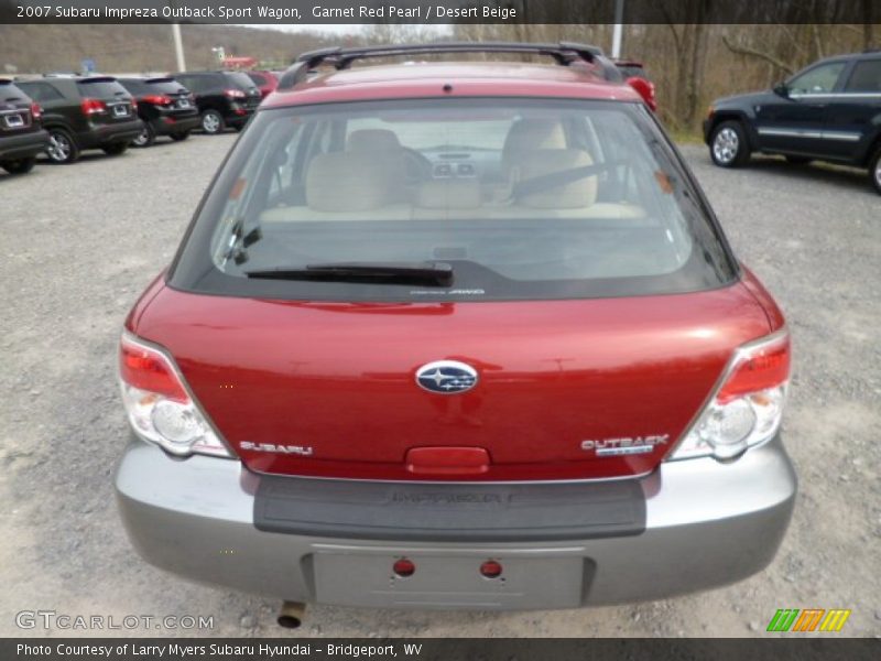 Garnet Red Pearl / Desert Beige 2007 Subaru Impreza Outback Sport Wagon