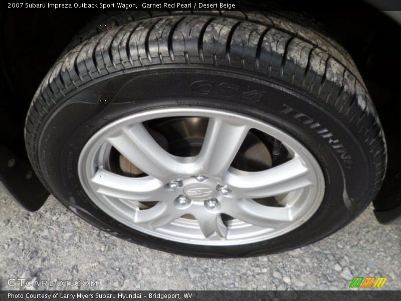 Garnet Red Pearl / Desert Beige 2007 Subaru Impreza Outback Sport Wagon