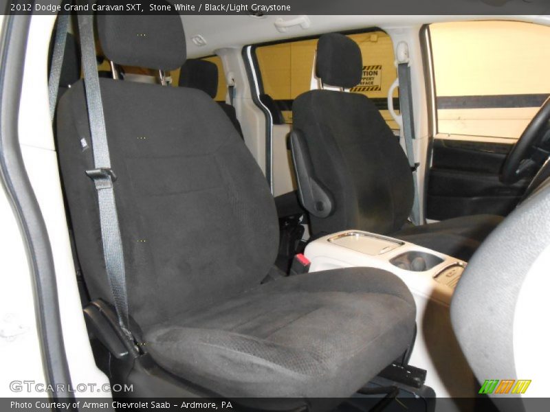 Stone White / Black/Light Graystone 2012 Dodge Grand Caravan SXT
