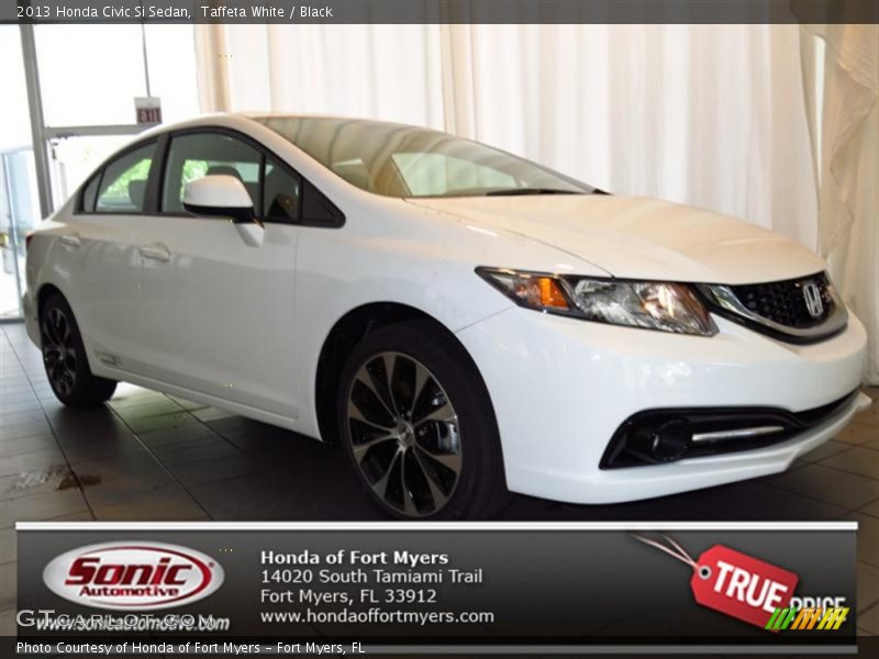 Taffeta White / Black 2013 Honda Civic Si Sedan