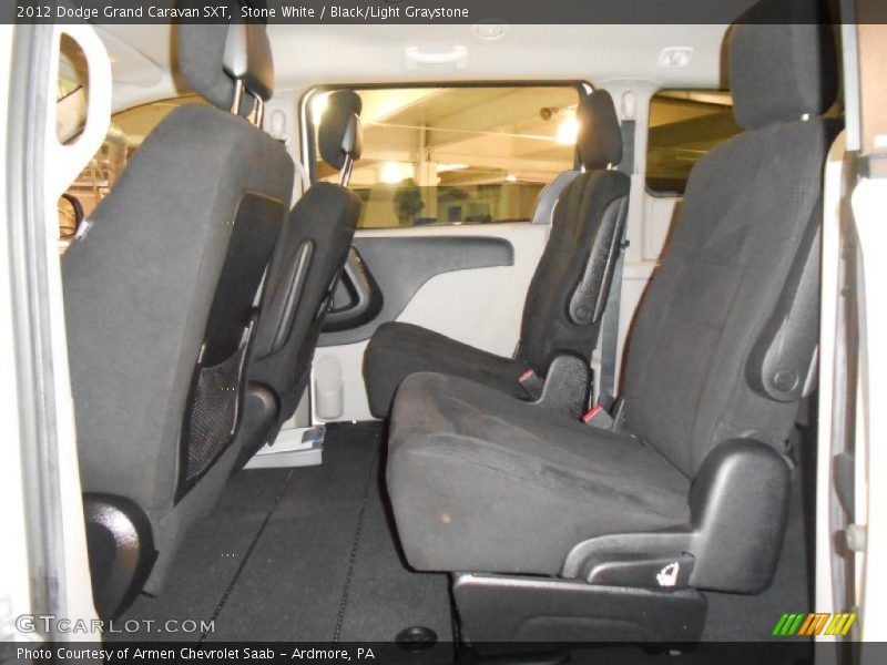 Stone White / Black/Light Graystone 2012 Dodge Grand Caravan SXT