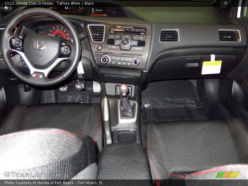 Taffeta White / Black 2013 Honda Civic Si Sedan