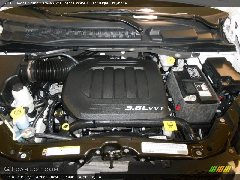 Stone White / Black/Light Graystone 2012 Dodge Grand Caravan SXT