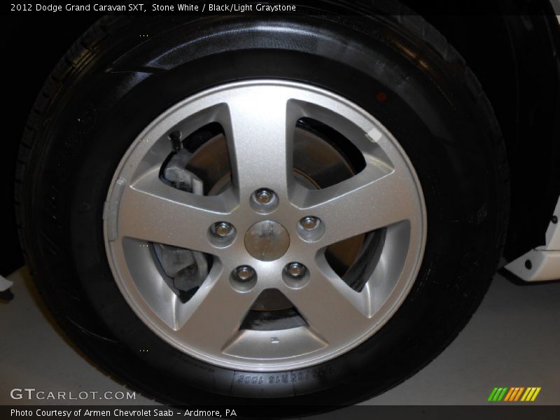 Stone White / Black/Light Graystone 2012 Dodge Grand Caravan SXT