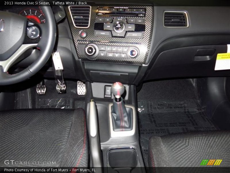 Taffeta White / Black 2013 Honda Civic Si Sedan