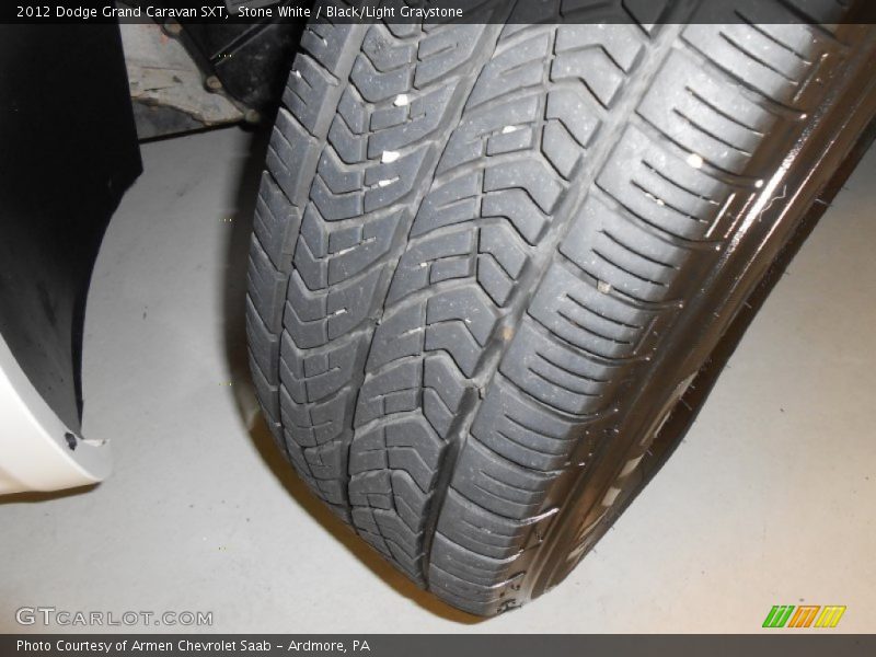 Stone White / Black/Light Graystone 2012 Dodge Grand Caravan SXT