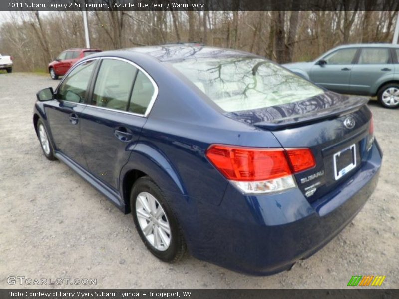 Azurite Blue Pearl / Warm Ivory 2011 Subaru Legacy 2.5i Premium