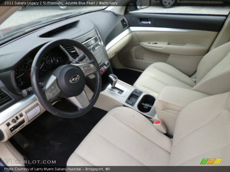 Azurite Blue Pearl / Warm Ivory 2011 Subaru Legacy 2.5i Premium