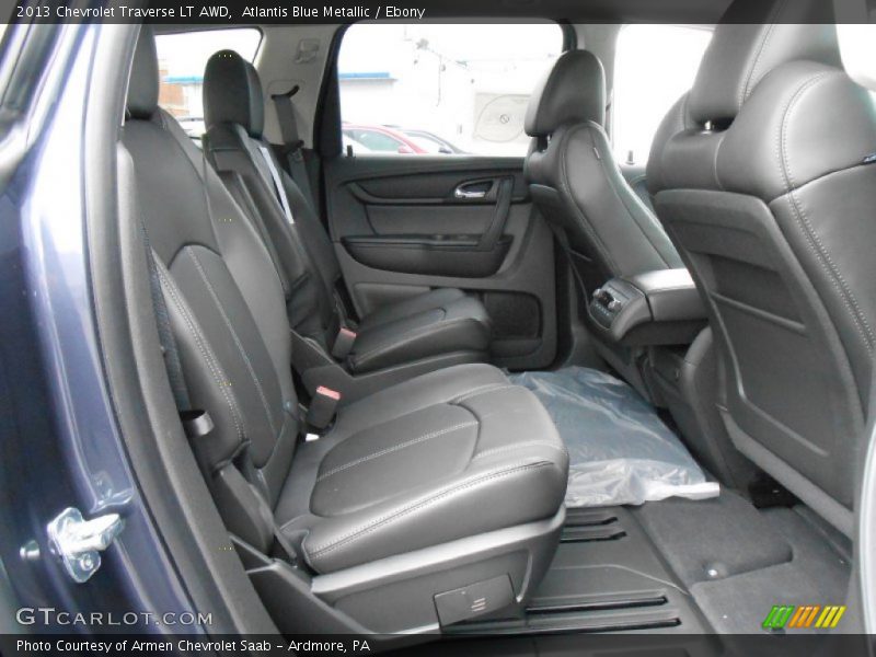 Atlantis Blue Metallic / Ebony 2013 Chevrolet Traverse LT AWD