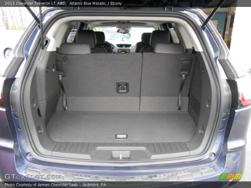Atlantis Blue Metallic / Ebony 2013 Chevrolet Traverse LT AWD