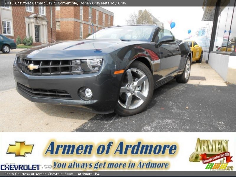 Ashen Gray Metallic / Gray 2013 Chevrolet Camaro LT/RS Convertible
