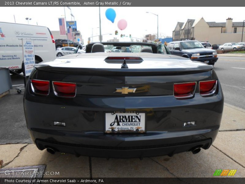 Ashen Gray Metallic / Gray 2013 Chevrolet Camaro LT/RS Convertible