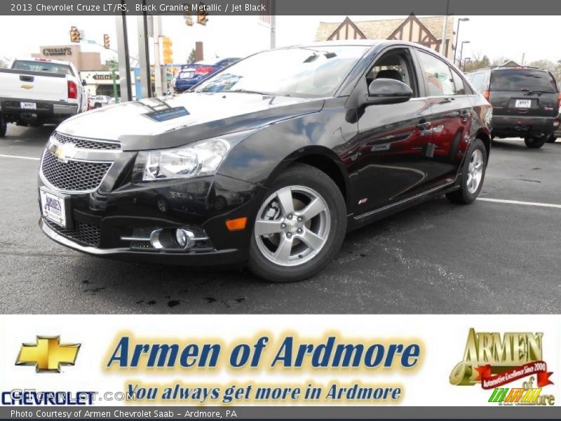 Black Granite Metallic / Jet Black 2013 Chevrolet Cruze LT/RS