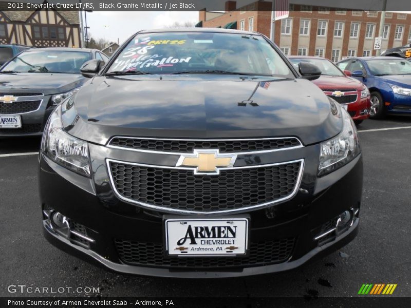 Black Granite Metallic / Jet Black 2013 Chevrolet Cruze LT/RS