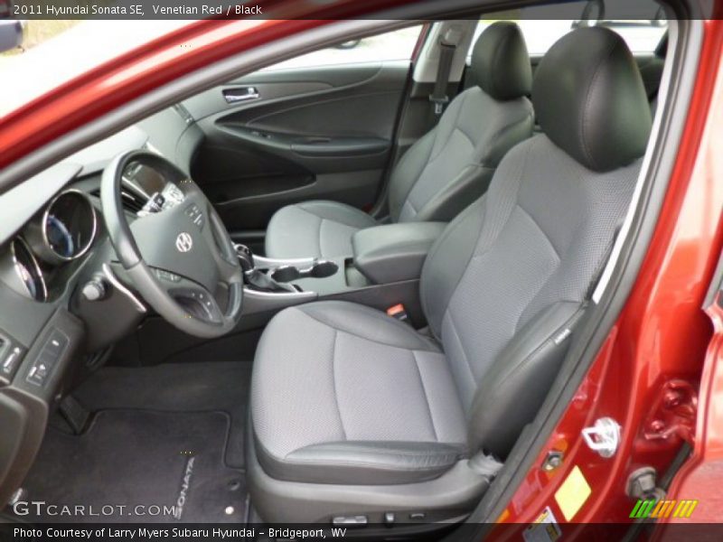 Venetian Red / Black 2011 Hyundai Sonata SE