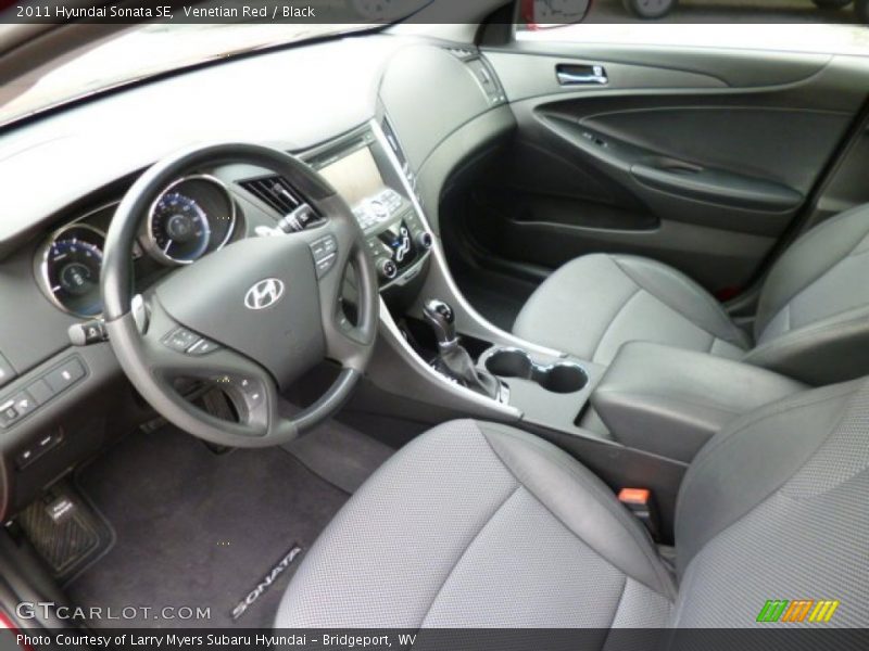 Venetian Red / Black 2011 Hyundai Sonata SE