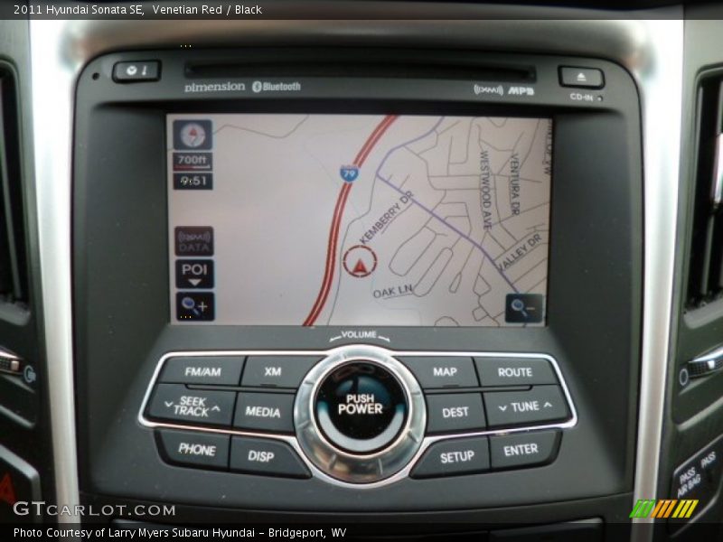 Venetian Red / Black 2011 Hyundai Sonata SE