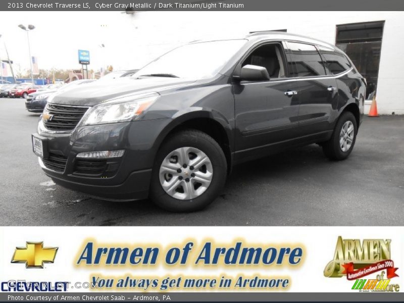 Cyber Gray Metallic / Dark Titanium/Light Titanium 2013 Chevrolet Traverse LS