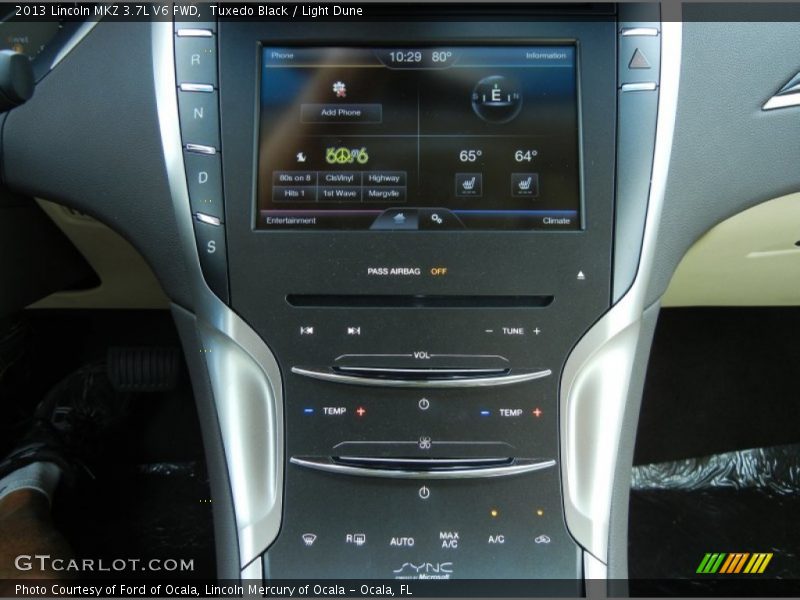 Controls of 2013 MKZ 3.7L V6 FWD