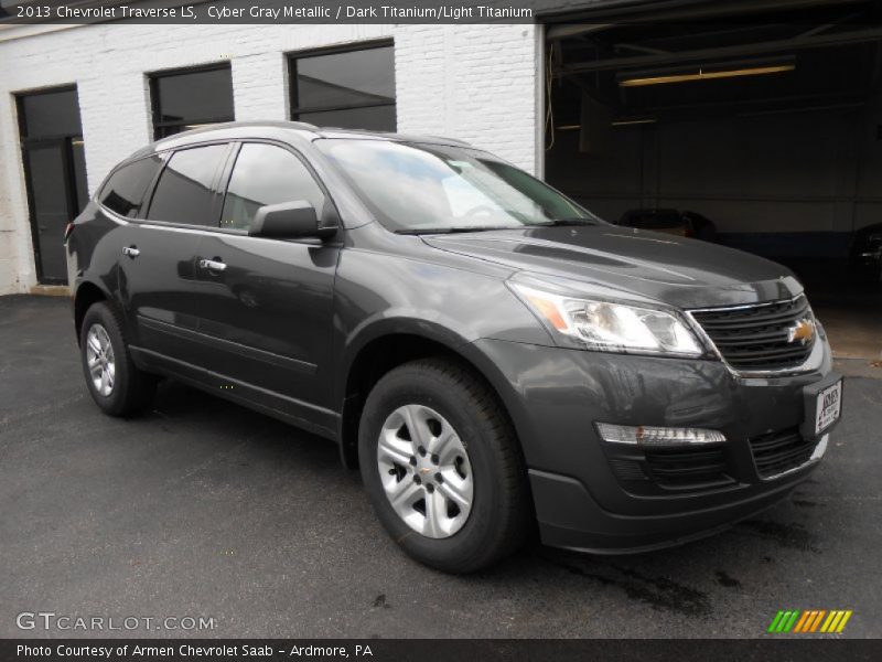 Cyber Gray Metallic / Dark Titanium/Light Titanium 2013 Chevrolet Traverse LS
