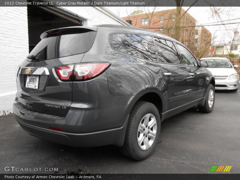 Cyber Gray Metallic / Dark Titanium/Light Titanium 2013 Chevrolet Traverse LS