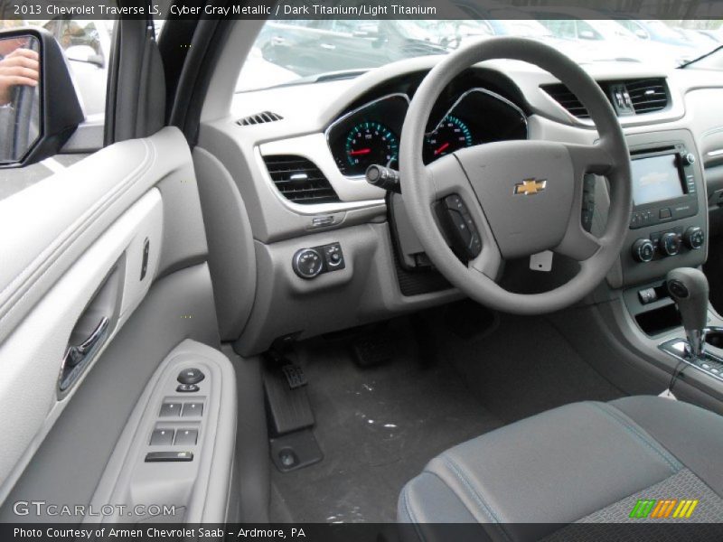 Cyber Gray Metallic / Dark Titanium/Light Titanium 2013 Chevrolet Traverse LS