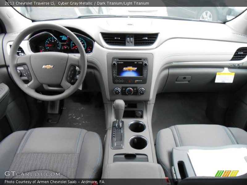 Cyber Gray Metallic / Dark Titanium/Light Titanium 2013 Chevrolet Traverse LS