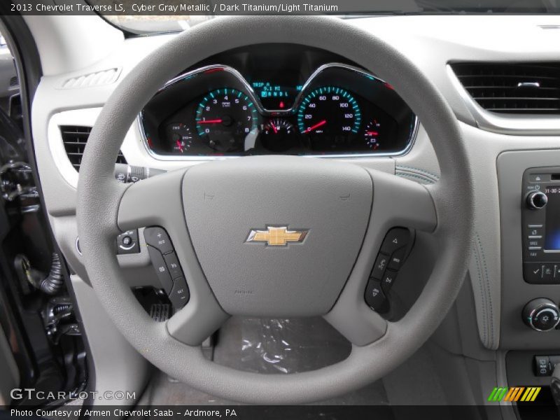 Cyber Gray Metallic / Dark Titanium/Light Titanium 2013 Chevrolet Traverse LS