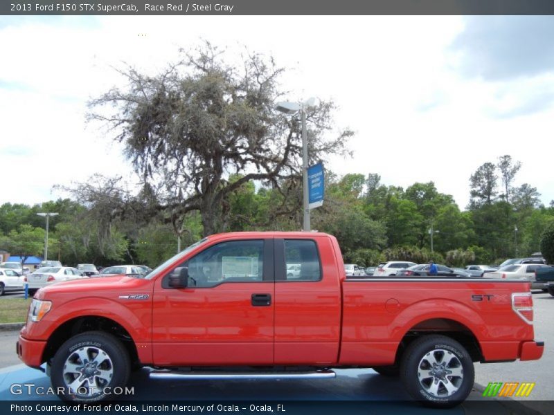 Race Red / Steel Gray 2013 Ford F150 STX SuperCab
